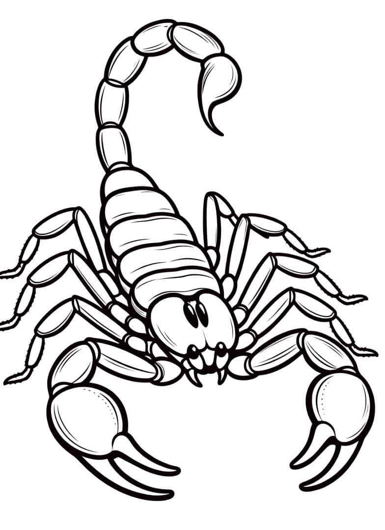 スコーピオン 印刷 ぬりえ