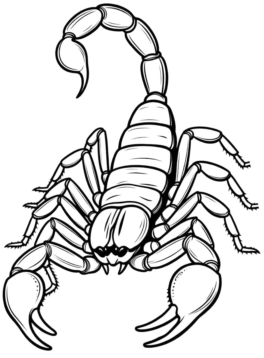 スコーピオン 無料 ぬりえ