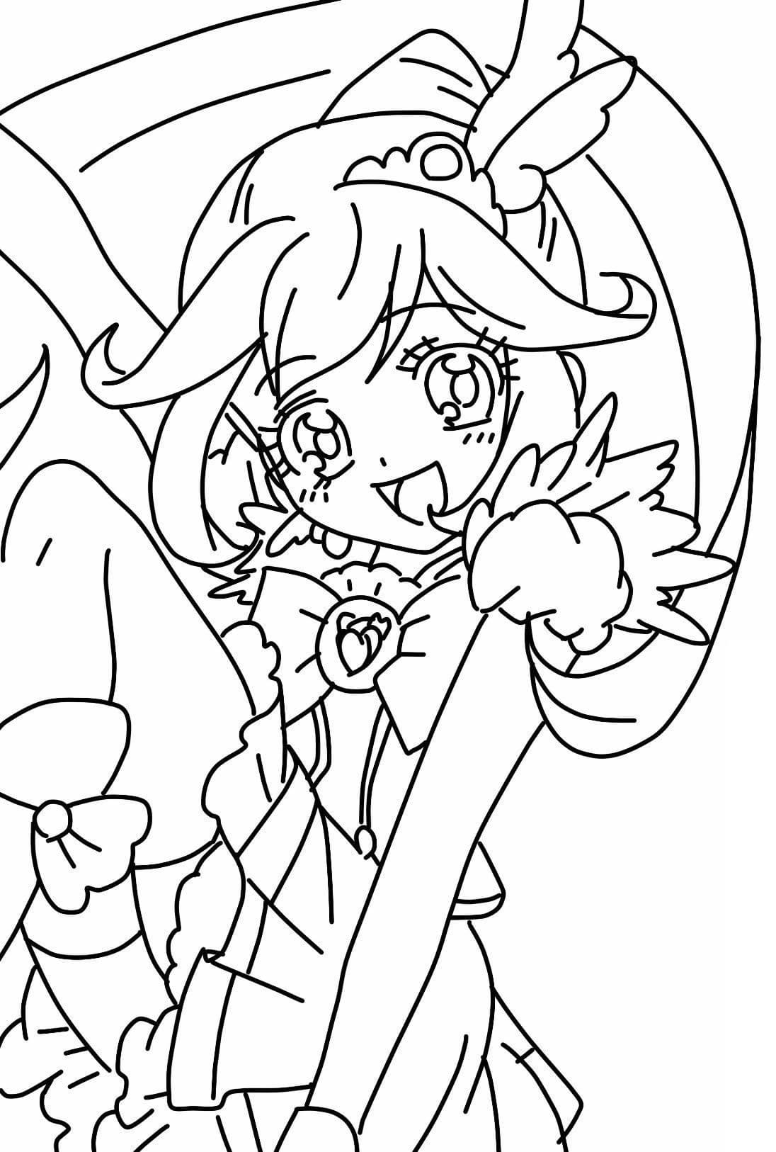 スマイルプリキュア 3 ぬりえ