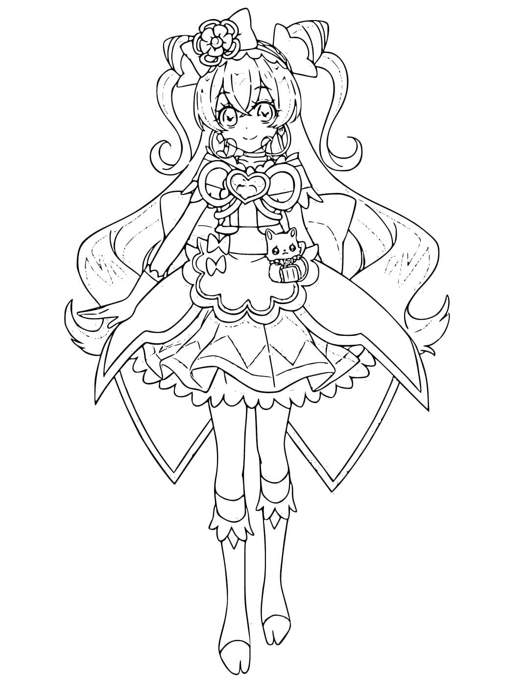 スマイルプリキュア 7 ぬりえ