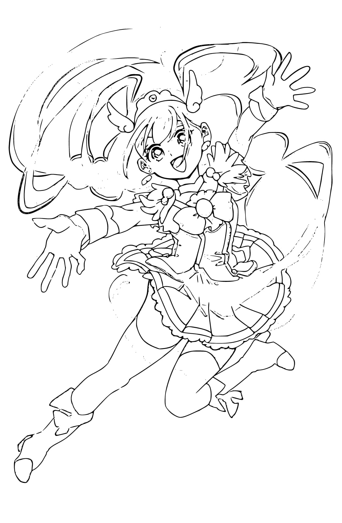 スマイルプリキュア 8 ぬりえ