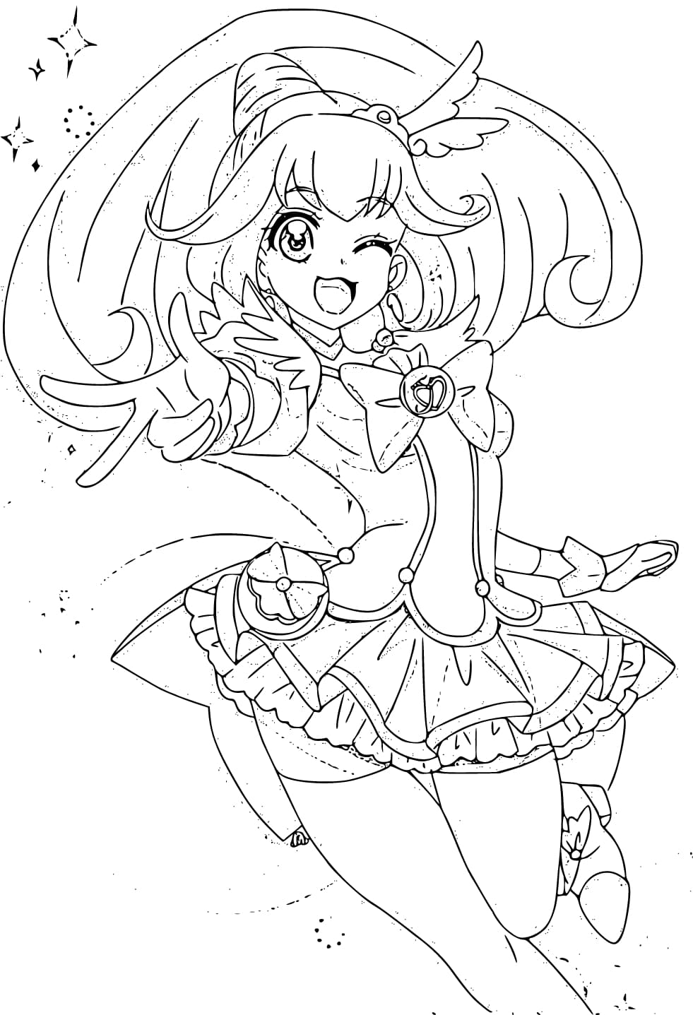 スマイルプリキュア 印刷可能 ぬりえ