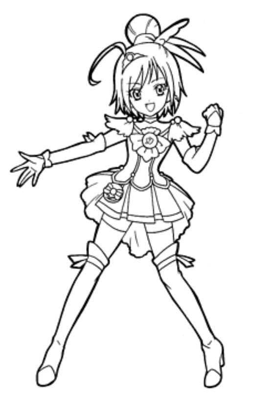 スマイルプリキュア 描く ぬりえ