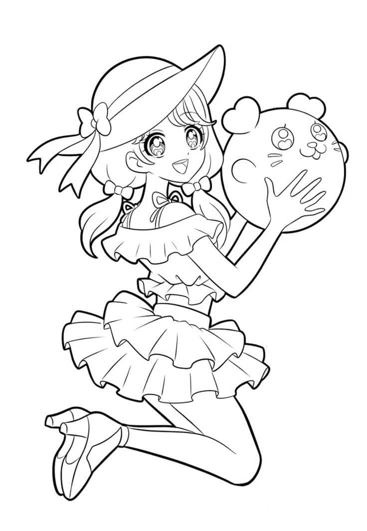 スマイルプリキュア シンプルに描く ぬりえ