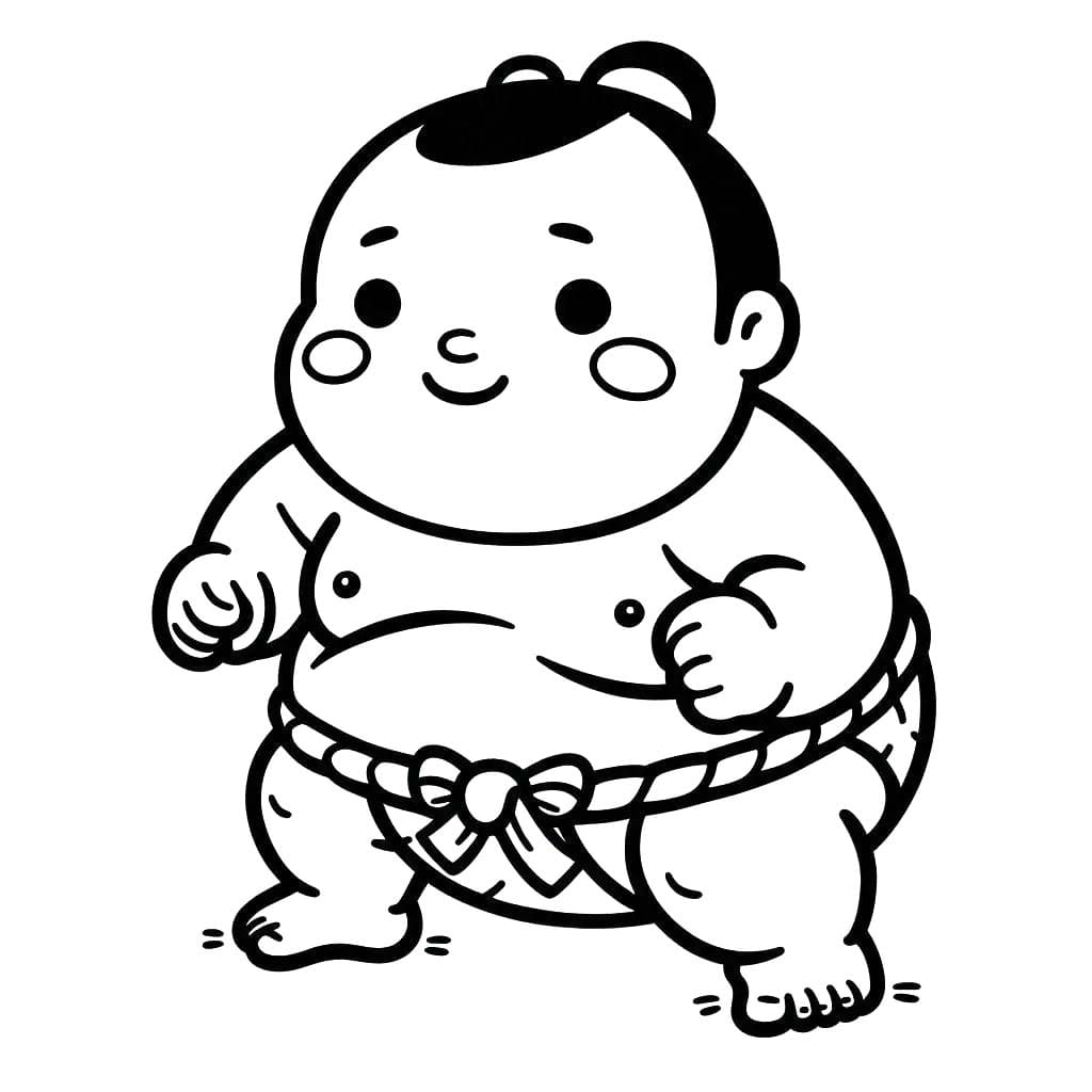すもう 画像 ぬりえ