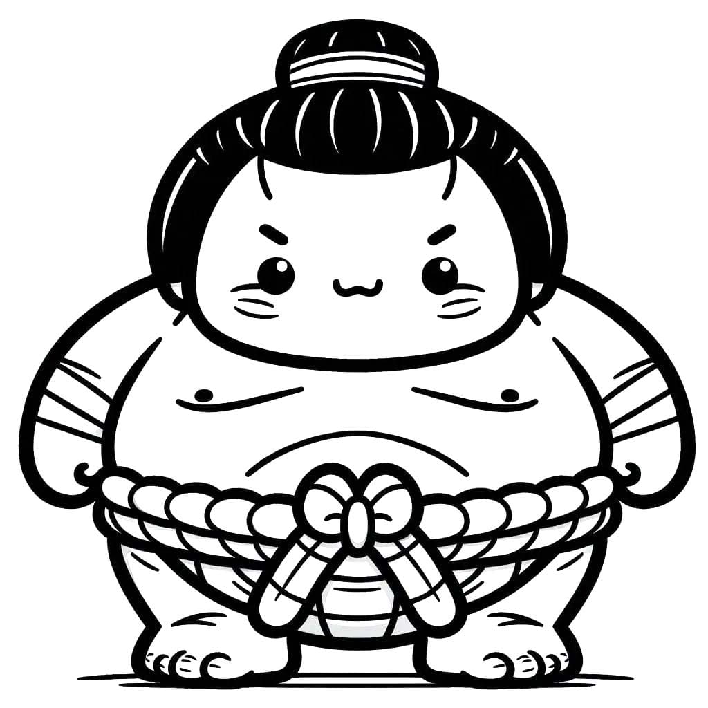 すもう 印刷可能な画像 ぬりえ