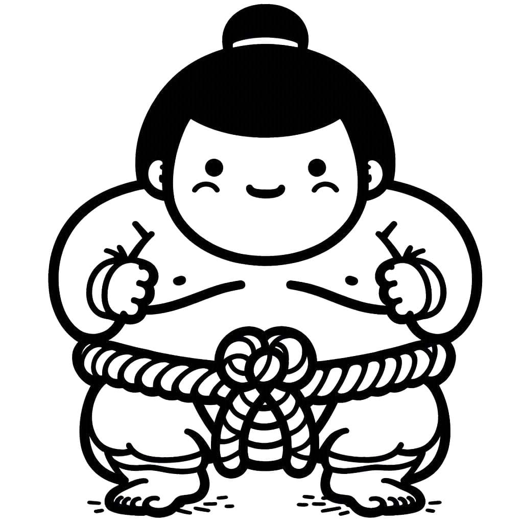 すもう 無料で印刷できる画像 ぬりえ