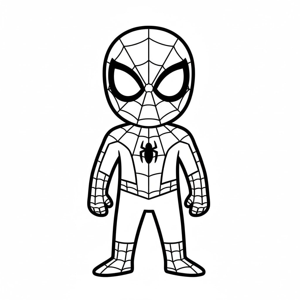 スパイダーマン 3 ぬりえ