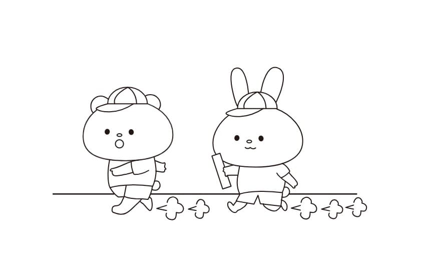 スポーツの日 画像 簡単 ぬりえ