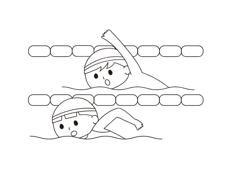 スポーツの日 画像 ぬりえ