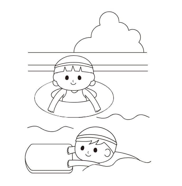 スポーツの日 描く ぬりえ
