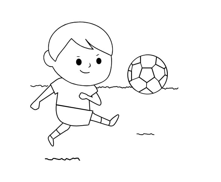 スポーツの日 単純 ぬりえ