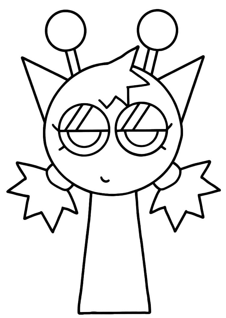 スプランキー 単純 ぬりえ