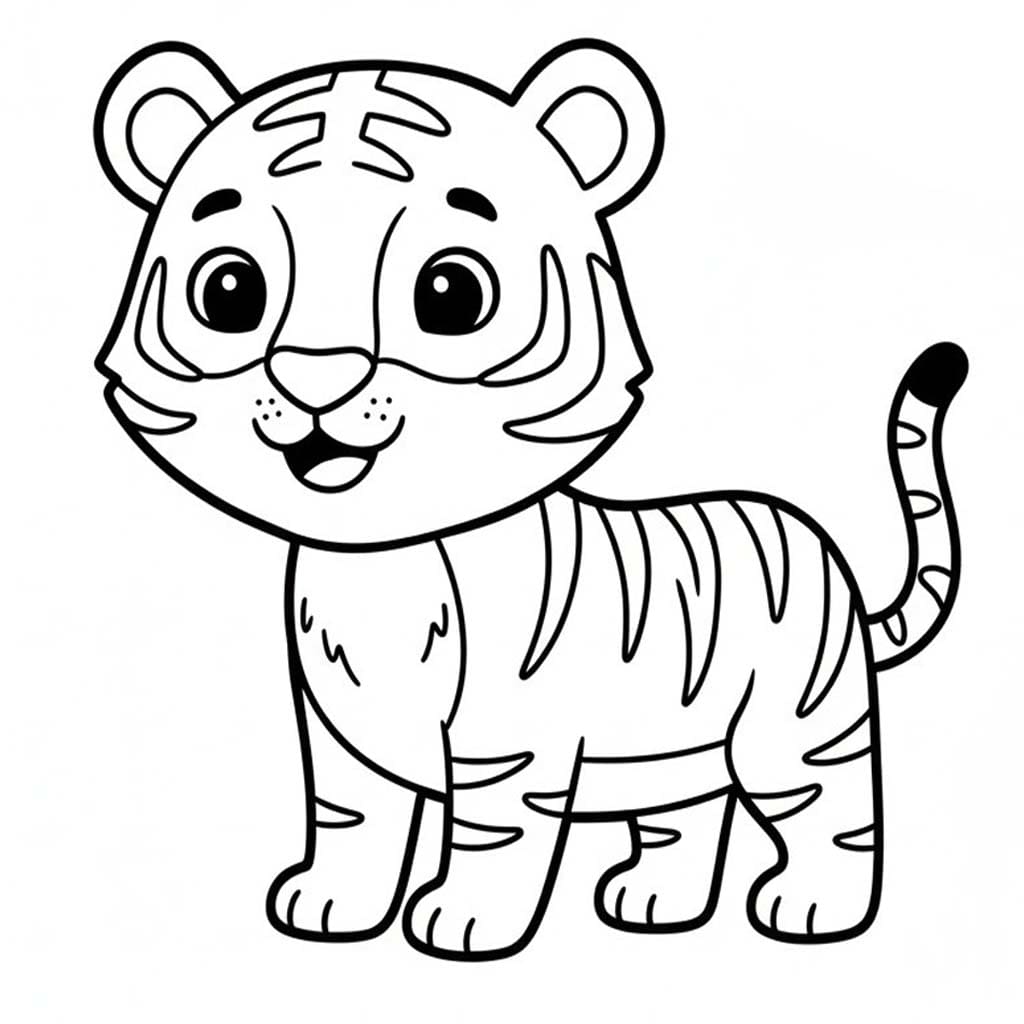 タイガー 6 ぬりえ