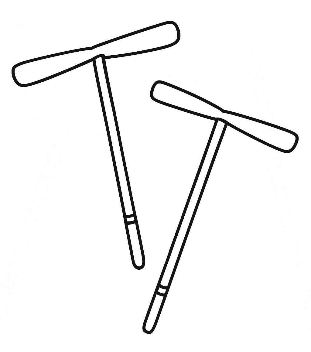 竹とんぼ 描く ぬりえ