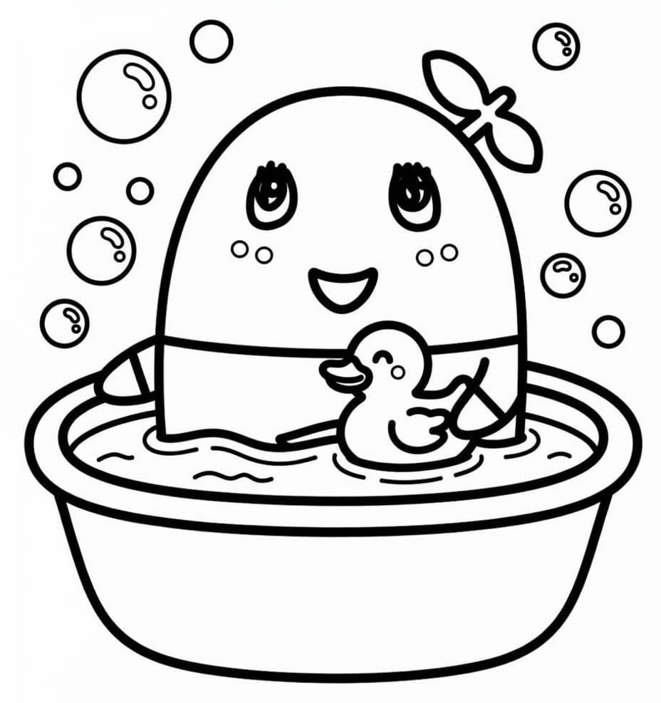 単純 ふなっしー ぬりえ