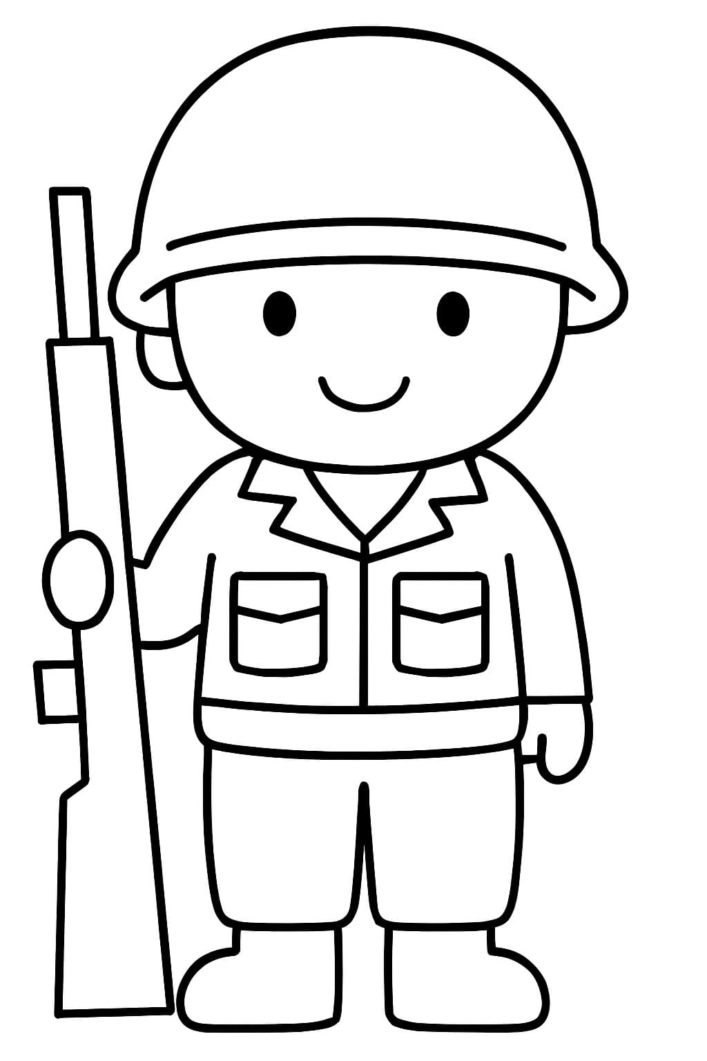 兵士たち ぬりえ ぬりえ