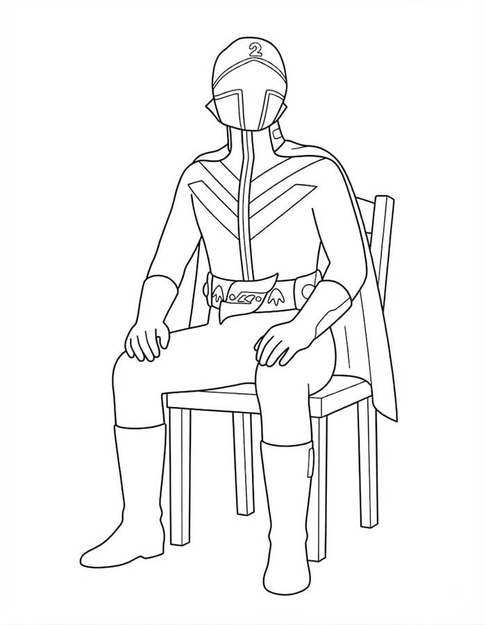 単純 秘密戦隊ゴレンジャー 描く ぬりえ