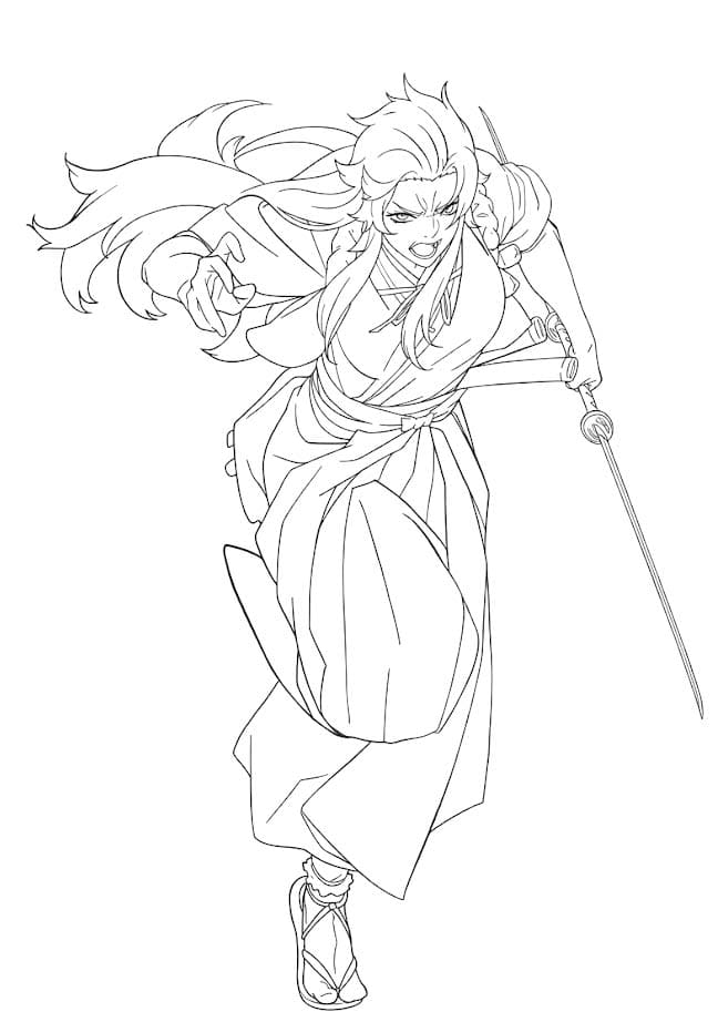 単純 地獄楽 ぬりえ