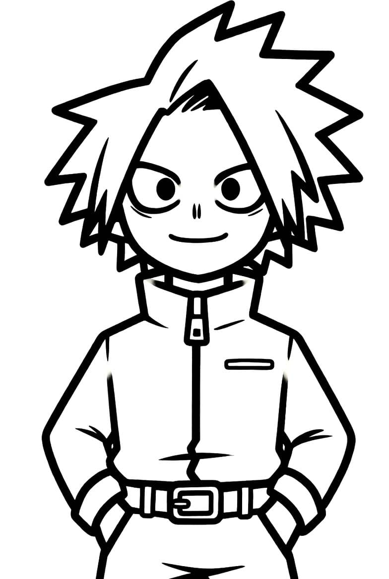 単純 上鳴電気 ぬりえ