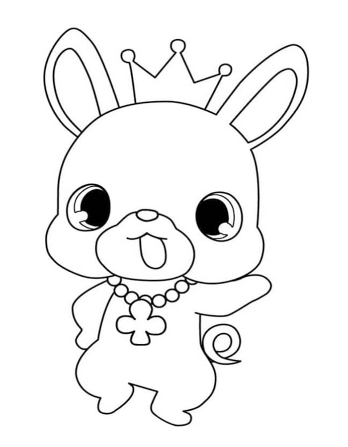 単純 ジュエルペット 描く ぬりえ