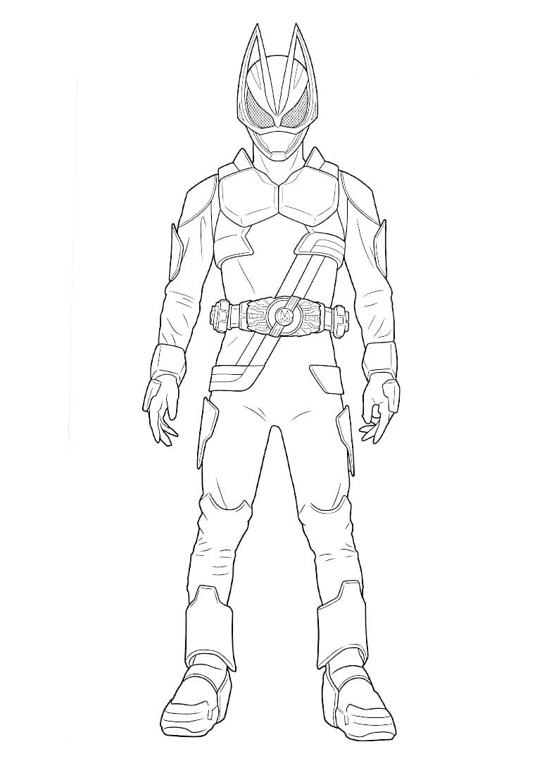 単純 仮面ライダーギーツ 描く ぬりえ