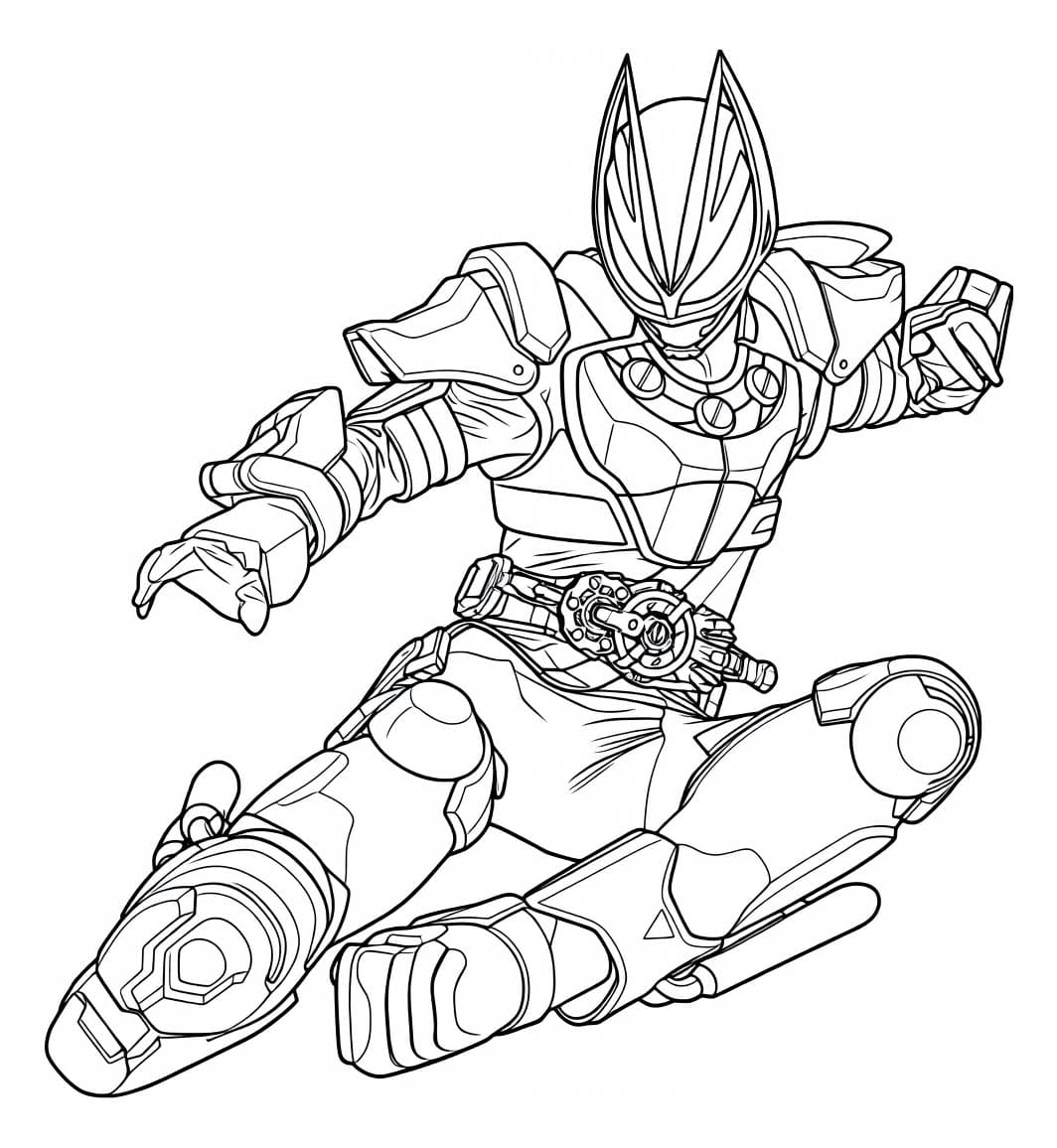 単純 仮面ライダーギーツ ぬりえ