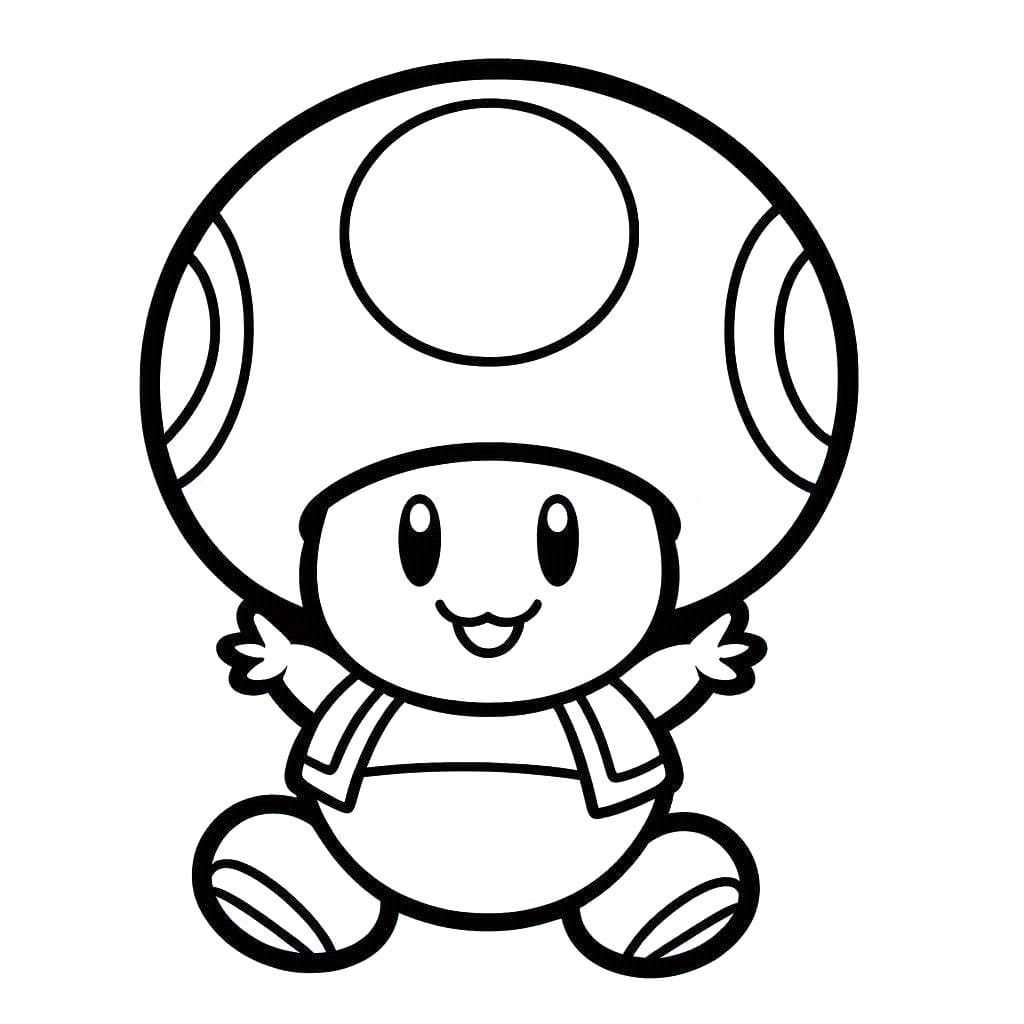 単純 キノピコ ぬりえ