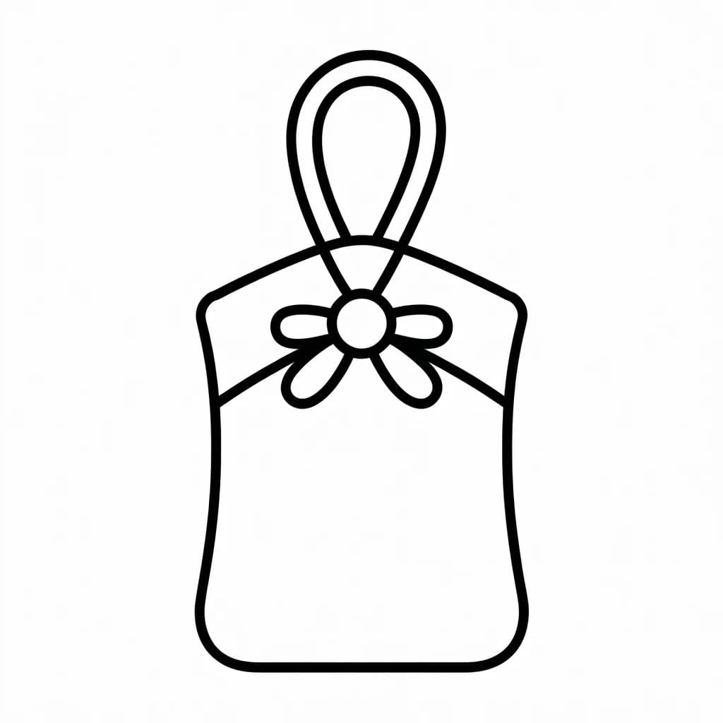 単純 お守り ぬりえ