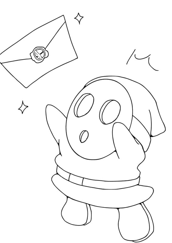 単純 シャイガイ 描く ぬりえ