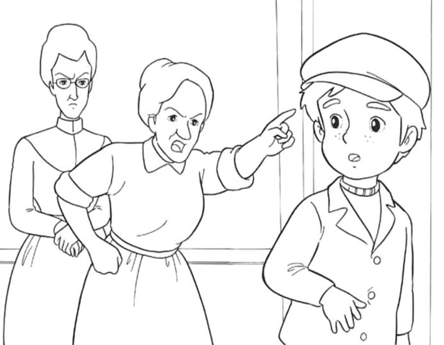 単純 小公女セーラ 描く ぬりえ