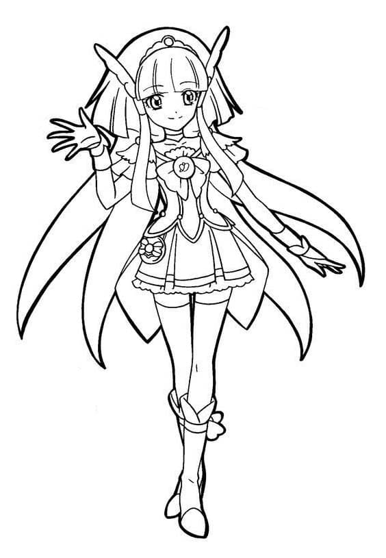 単純 スマイルプリキュア ぬりえ
