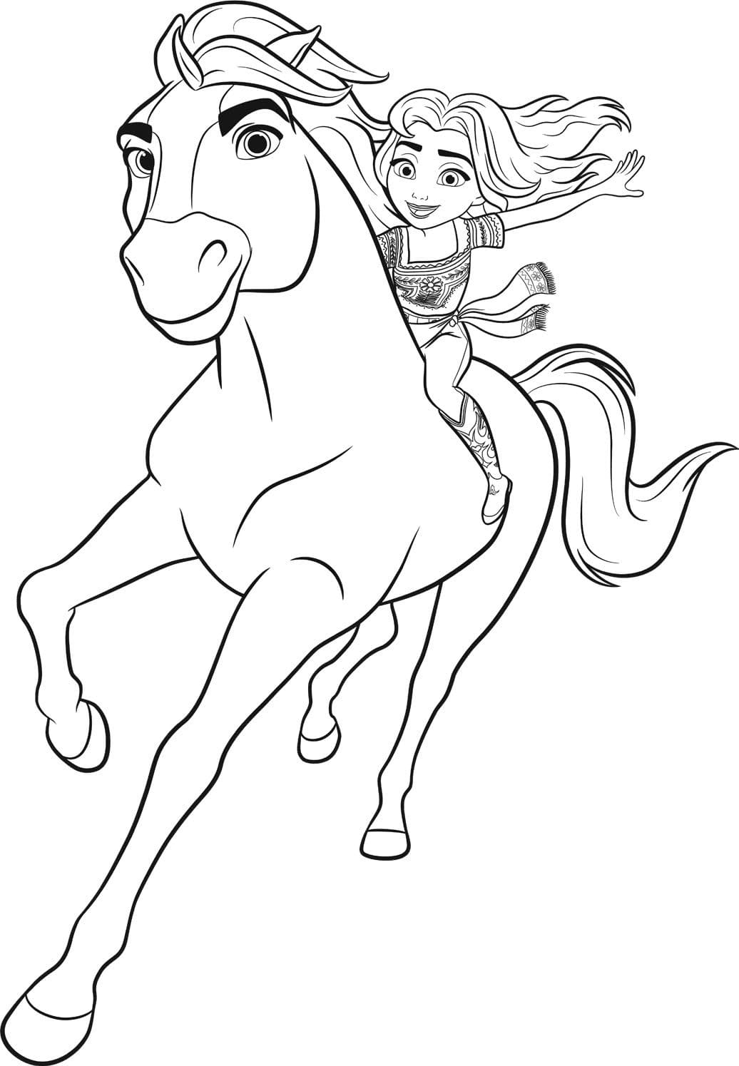 単純 スピリット 描く ぬりえ
