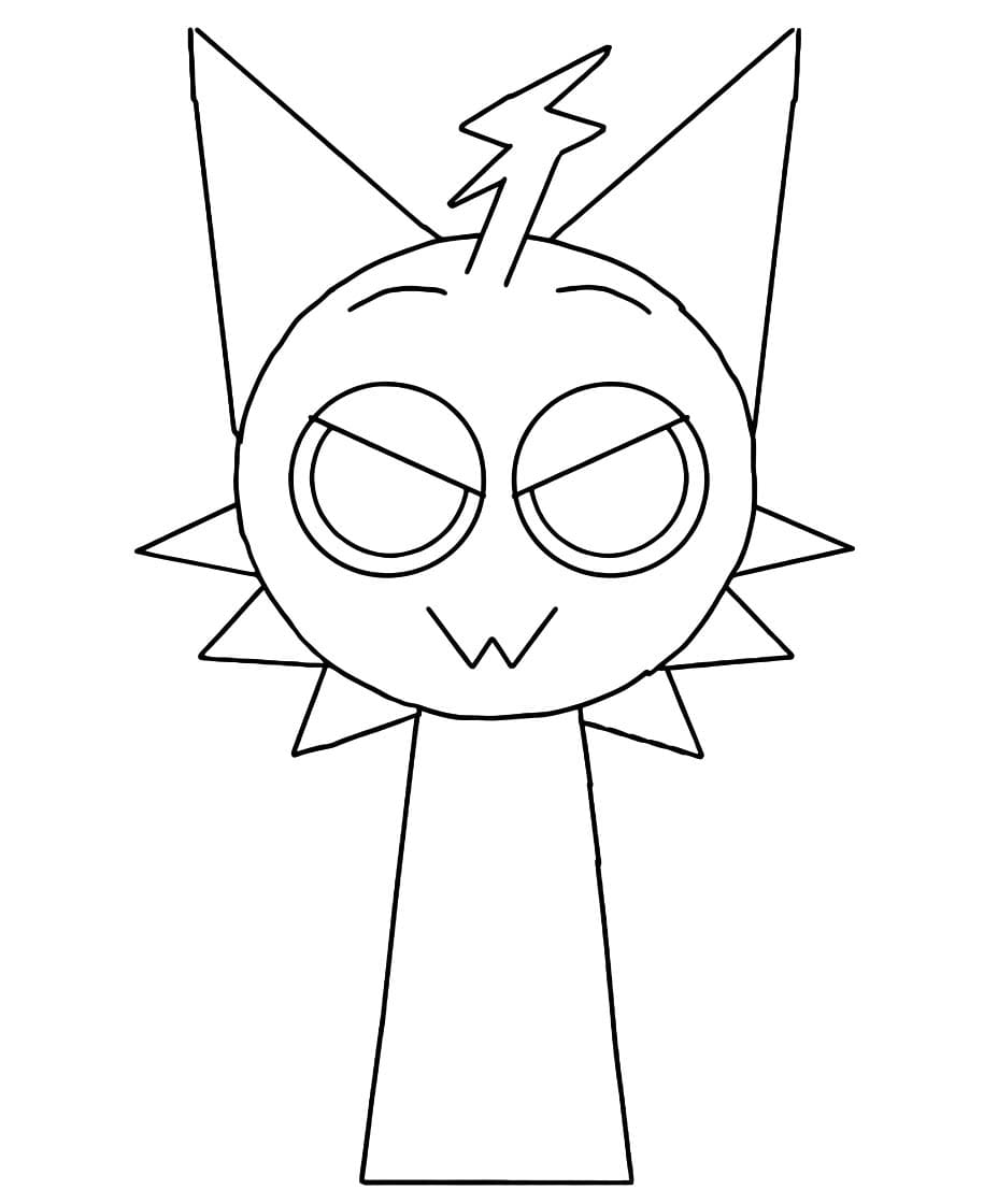 単純 スプランキー ぬりえ