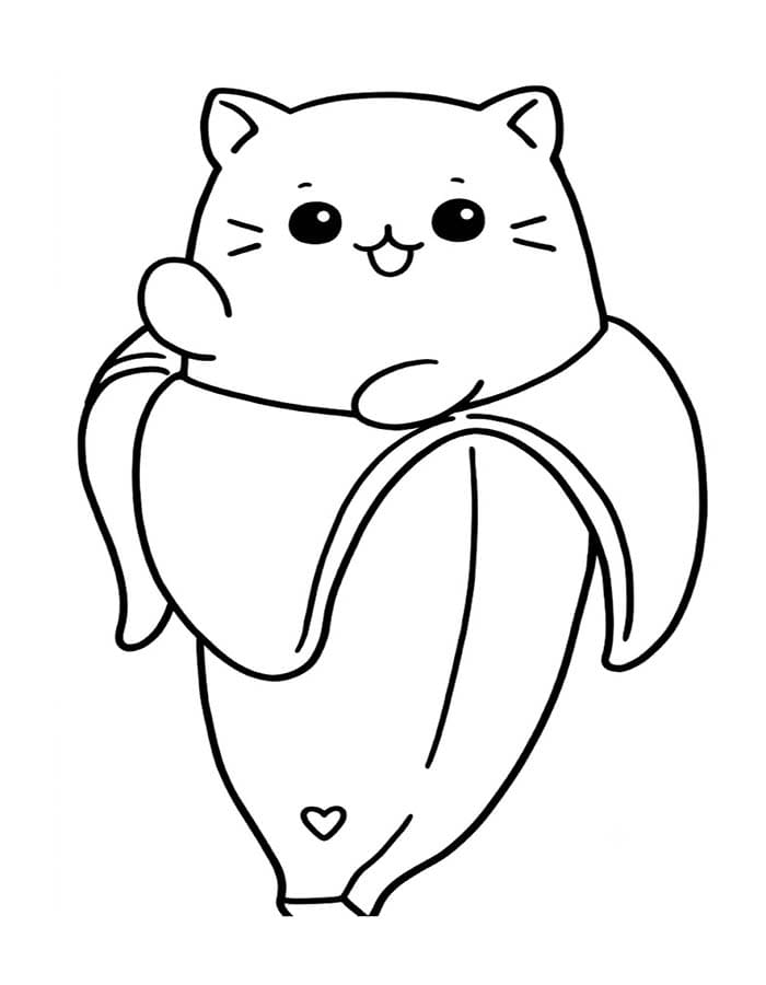 ばなにゃ ぬりえ ぬりえ