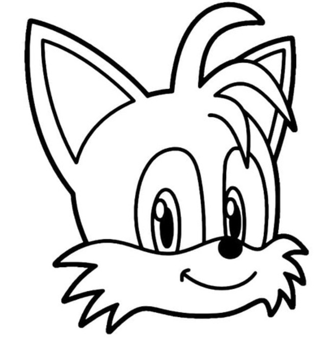 テイルス 描く無料 ぬりえ