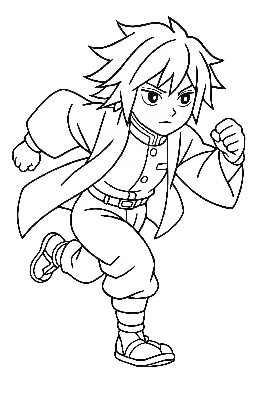 とみおかぎゆう 4 ぬりえ