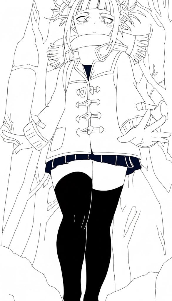 とがひみこ 1 ぬりえ