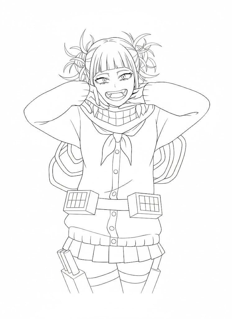 とがひみこ 2 ぬりえ