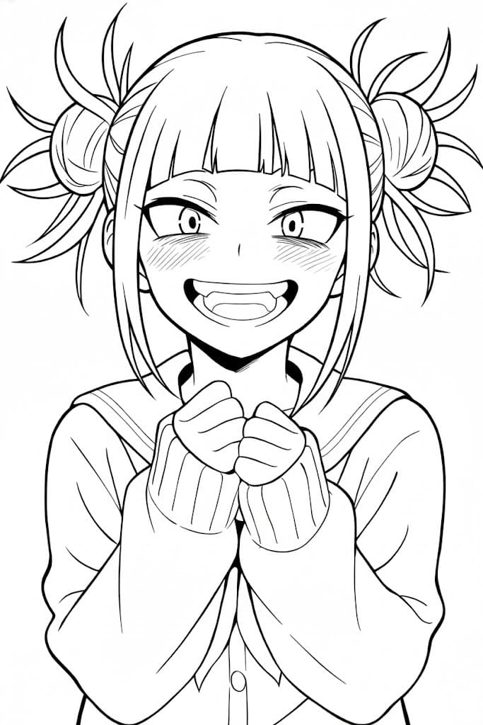 とがひみこ 4 ぬりえ