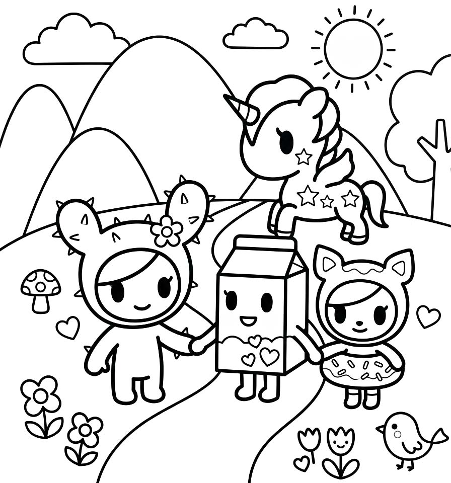 トキドキ 描画イメージ ぬりえ