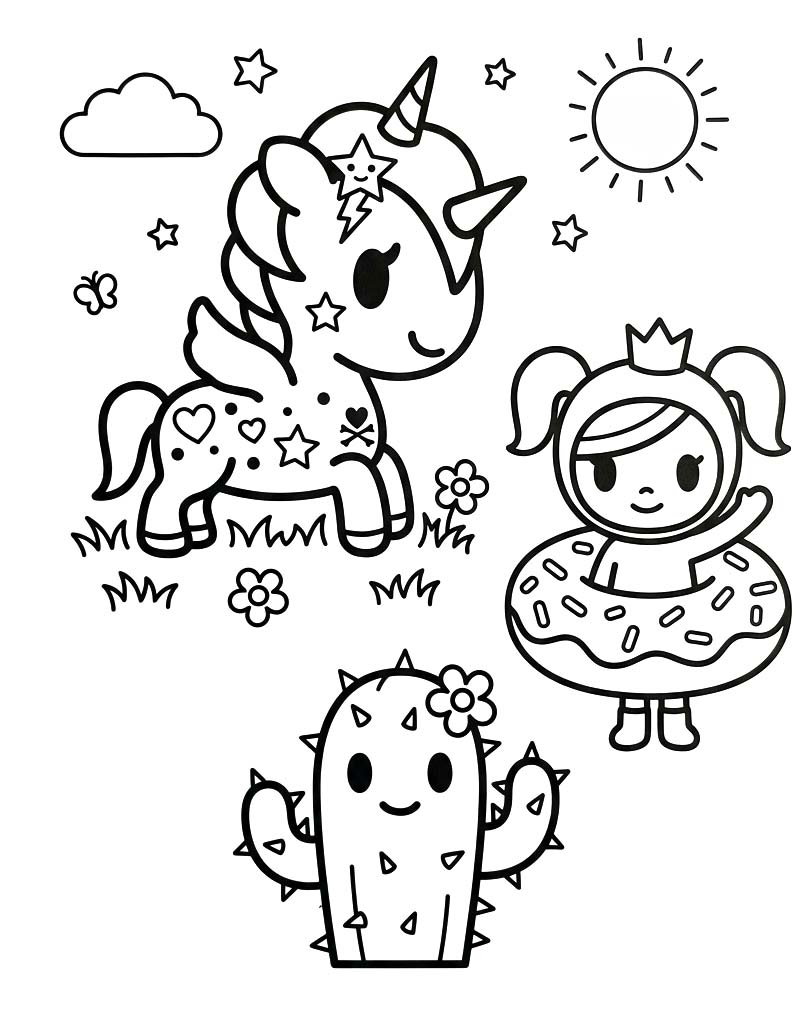 トキドキ 絵 ぬりえ