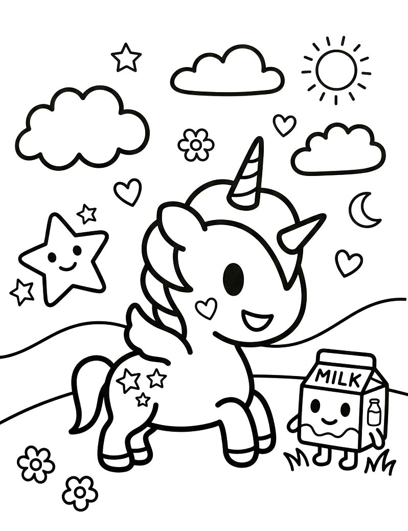 トキドキ 子ども画像 ぬりえ