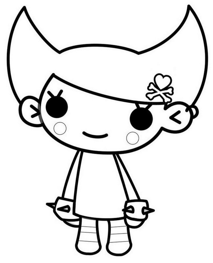 トキドキ 子ども向け イラスト ぬりえ