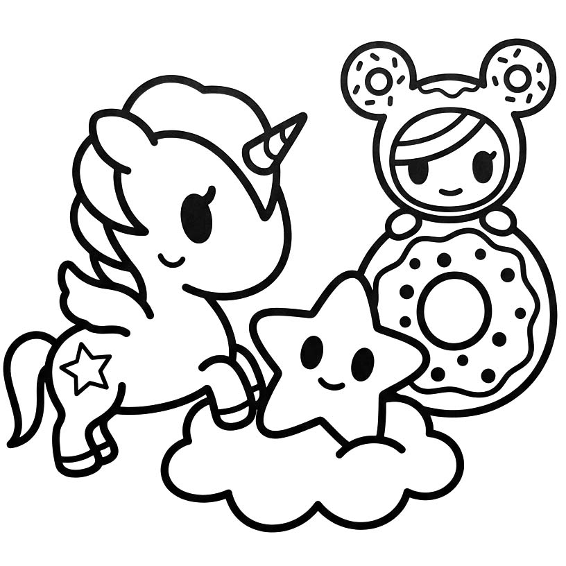 トキドキ 子ども向け ぬりえ