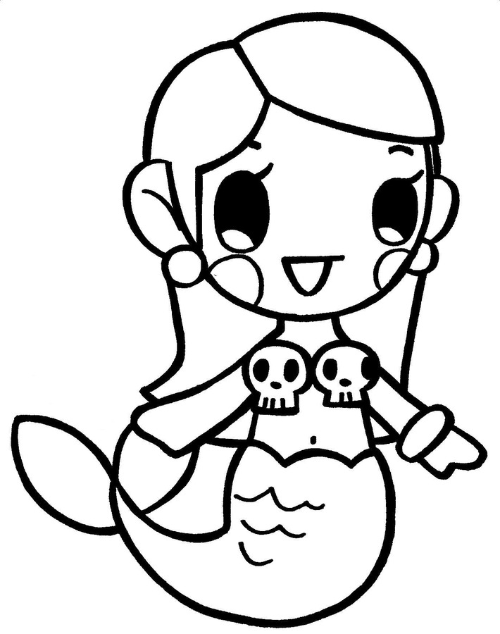 トキドキ マーメイド ぬりえ