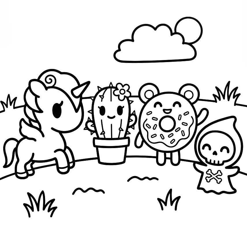 トキドキ 無料画像 ぬりえ