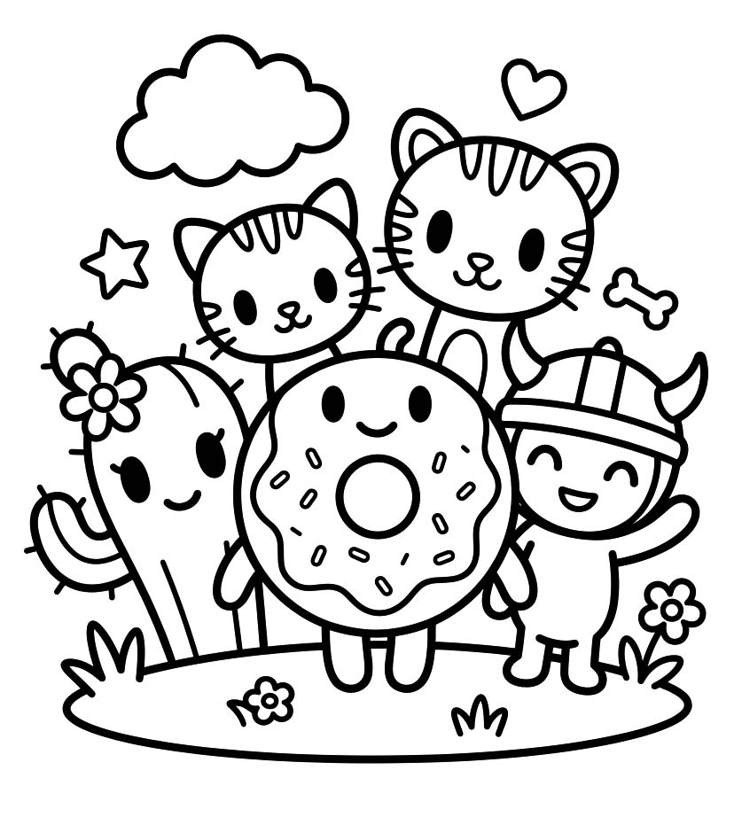 トキドキ 無料 ぬりえ