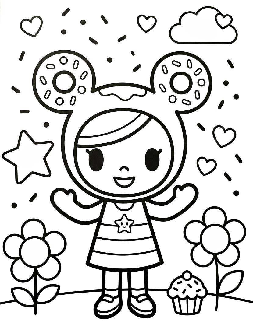 トキドキ やさしい ぬりえ