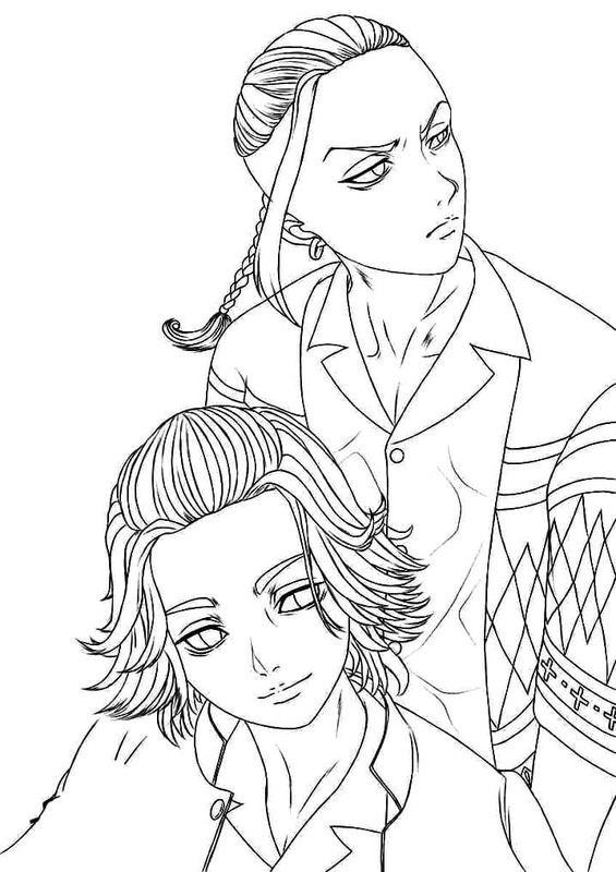 東京卍リベンジャーズ  1 ぬりえ